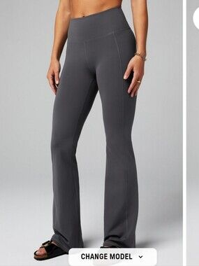 Fabletics Oasis PureLuxe high-waisted kick flare In Midnight